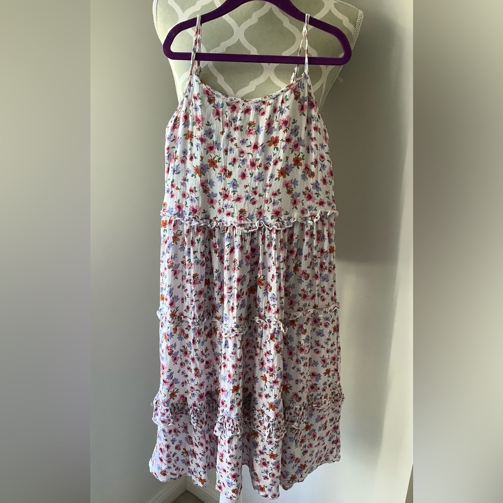 Charming Floral Spaghetti Strap Kids Dress